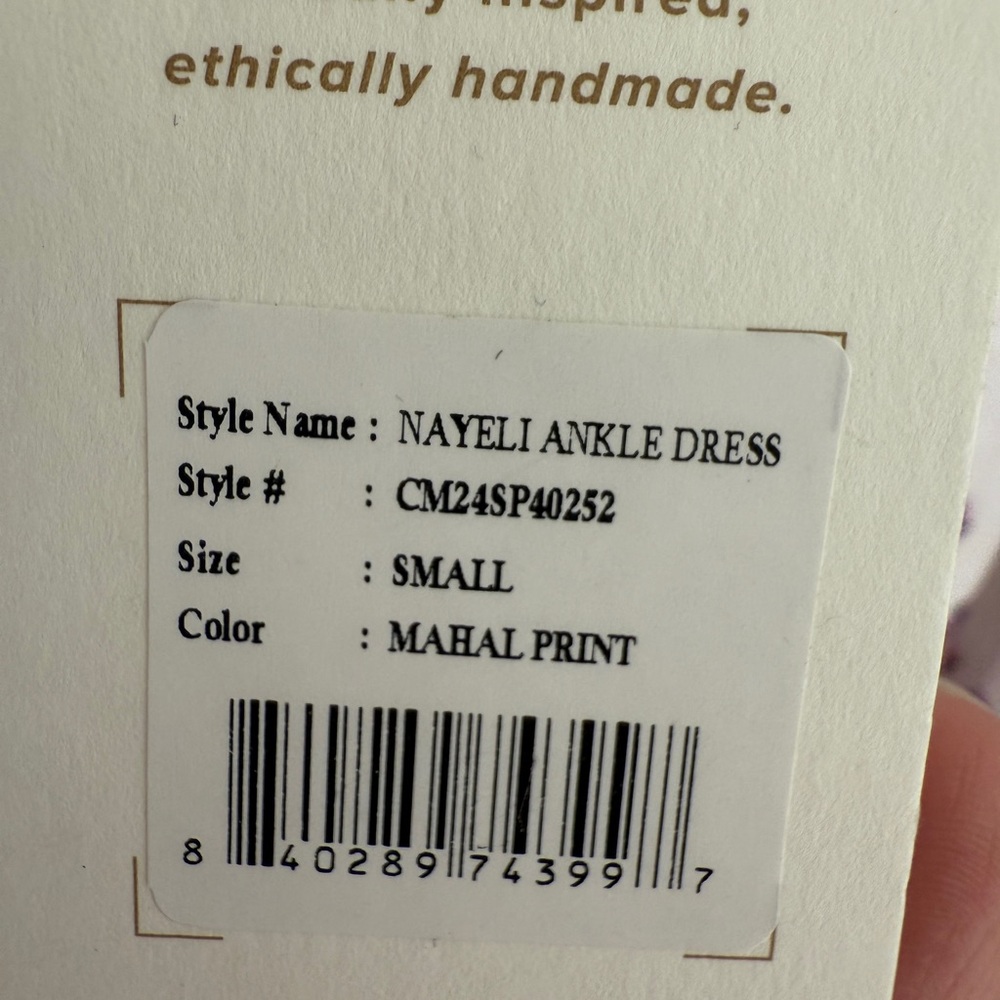 NWT Cleobella Nayeli Ankle Dress, Mahal Print - Picture 5 of 5